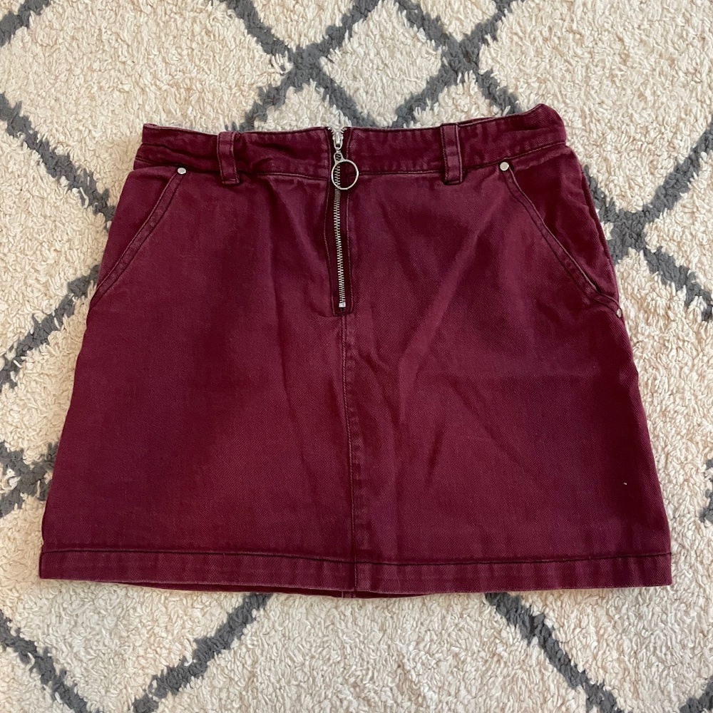 Burgundy Skirt